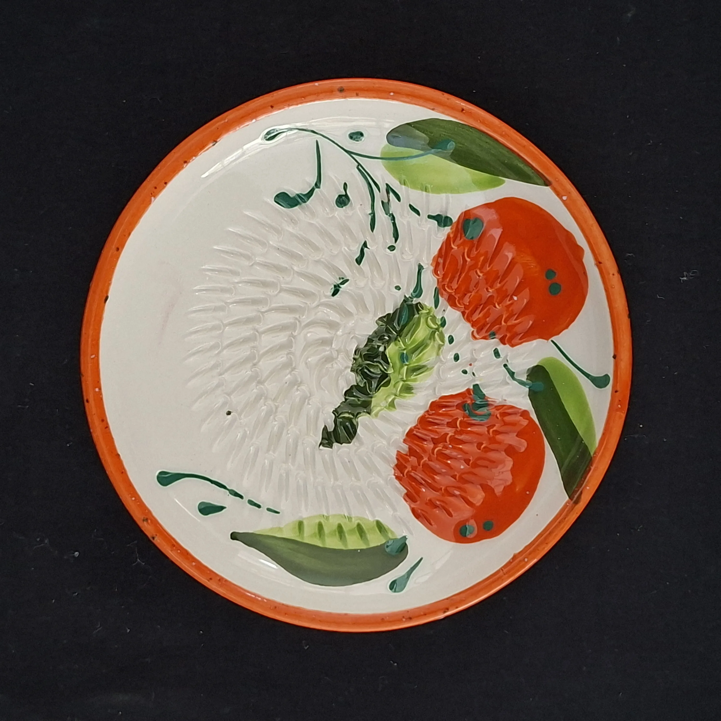 Plato rasca ajos diseño Naranja